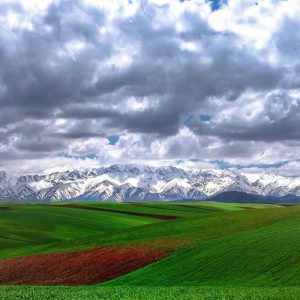 قالی کوه لرستان با دشت های سبز